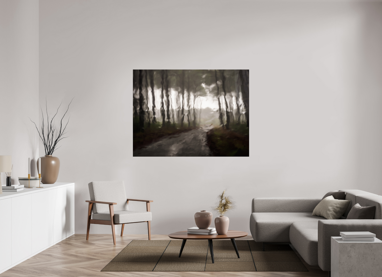 160 x 120 cm, Tirage couleur sur support solide en aluminium, recouvert d’une protection transparente (plexiglas). A travers les gouttes