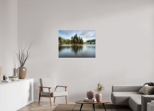 100 x 75 cm, Impression directe couleur ou noir et blanc sur plaque d'aluminium (Solidité-Durabilité) Jour de grand vent