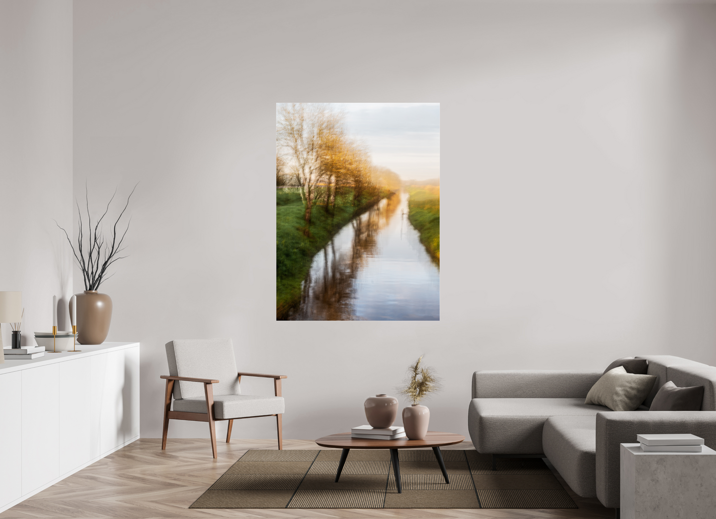 120 x 160 cm, Tirage couleur sur support solide en aluminium, recouvert d’une protection transparente (plexiglas). Arbres narcissiques