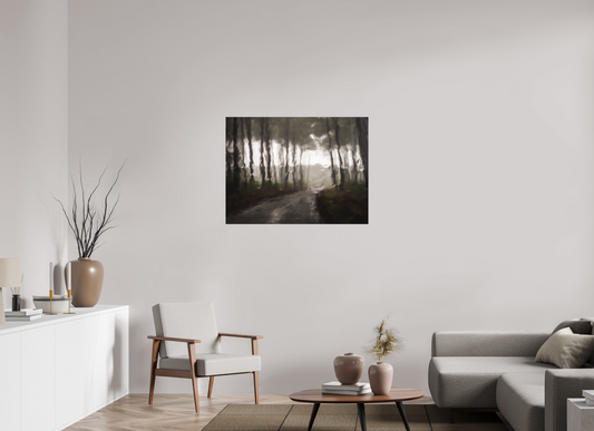 100 x 75 cm, Impression directe couleur ou noir et blanc sur plaque d'aluminium (Solidité-Durabilité) A travers les gouttes