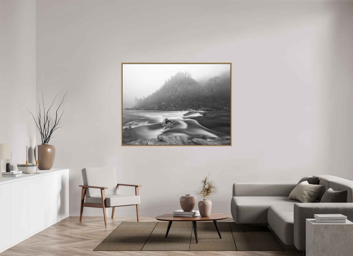 160 x 120 cm, 9- Impression sur forex + encadrement caisse américaine Winter #10 - Hiver #10 Poster Photo Artistique pour Décoration Murale