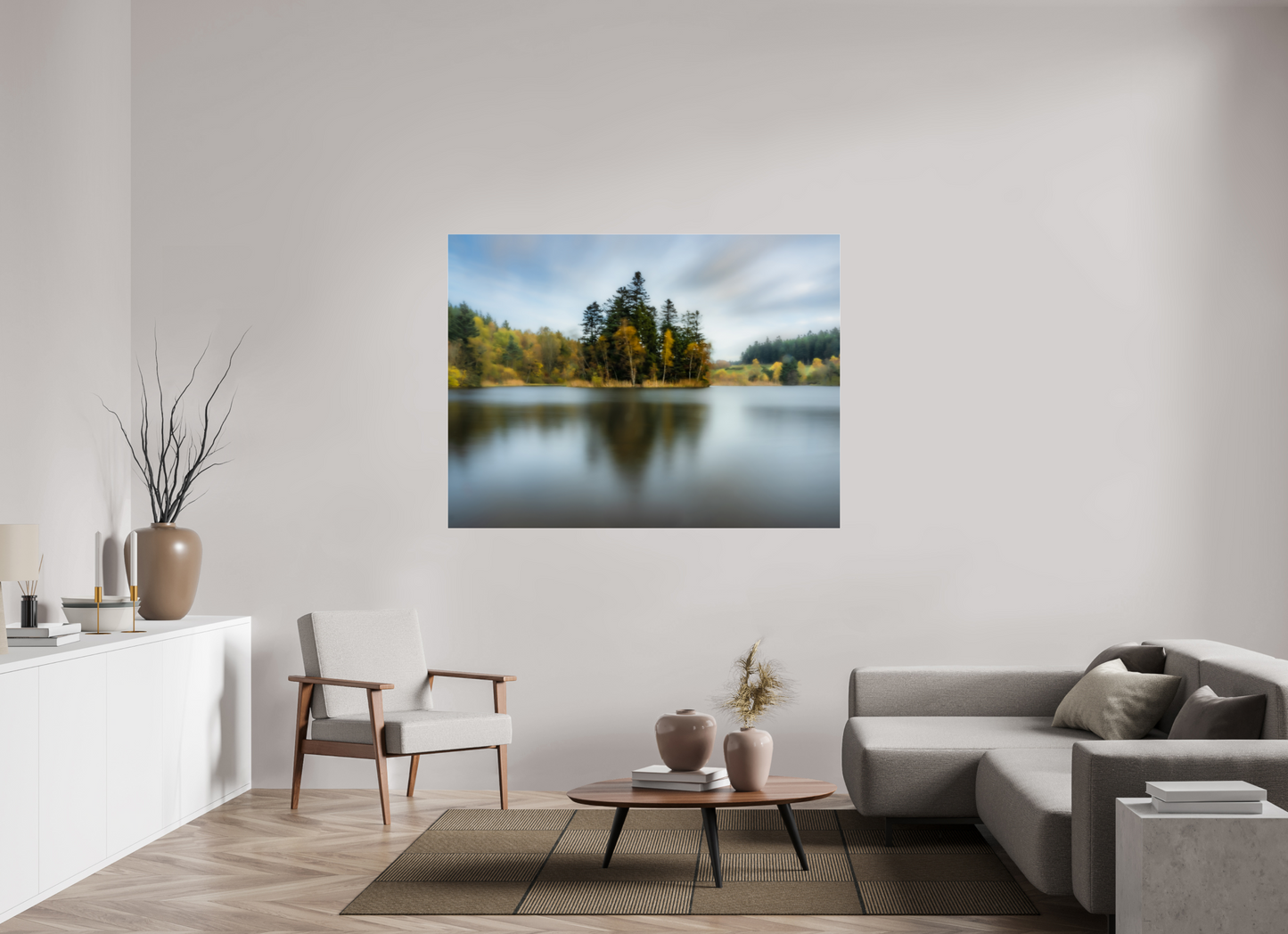160 x 120 cm, Tirage couleur sur support solide en aluminium, recouvert d’une protection transparente (plexiglas). Jour de grand vent