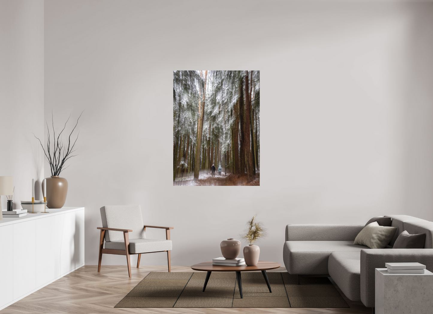 105 x 140 cm, Impression directe couleur ou noir et blanc sur plaque d'aluminium (Solidité-Durabilité) Si peu de choses