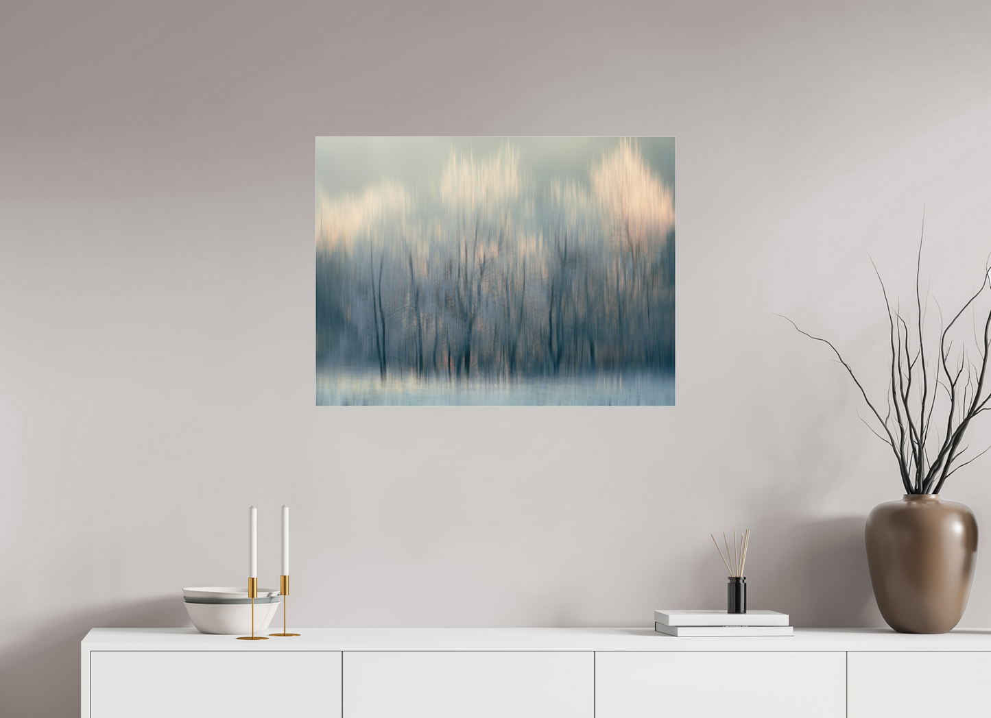 80 x 60 cm, Tirage couleur sur support solide en aluminium, recouvert d’une protection transparente (plexiglas). Effleurés par la lumière