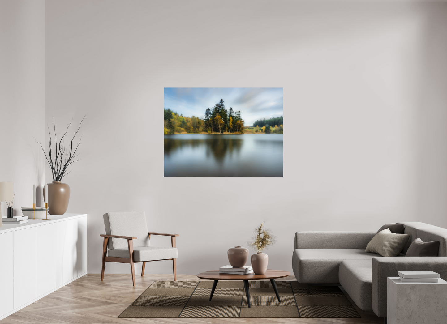 140 x 105 cm, Impression directe couleur ou noir et blanc sur plaque d'aluminium (Solidité-Durabilité) Jour de grand vent