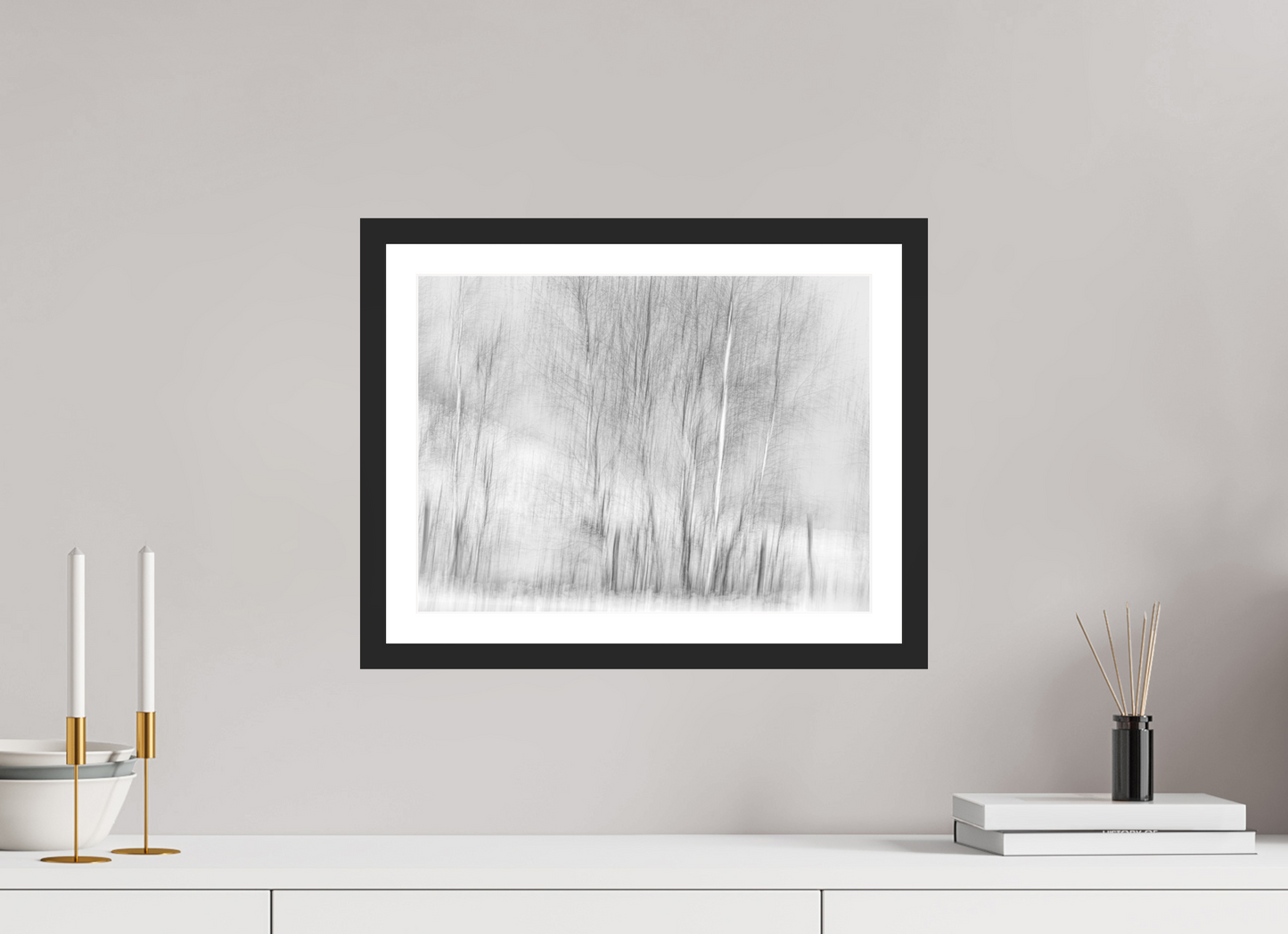 40 x 30 cm, 4- Tirage noir et blanc papier baryté + p.p + cadre Dreamlike vision #12 - Vision onirique #12