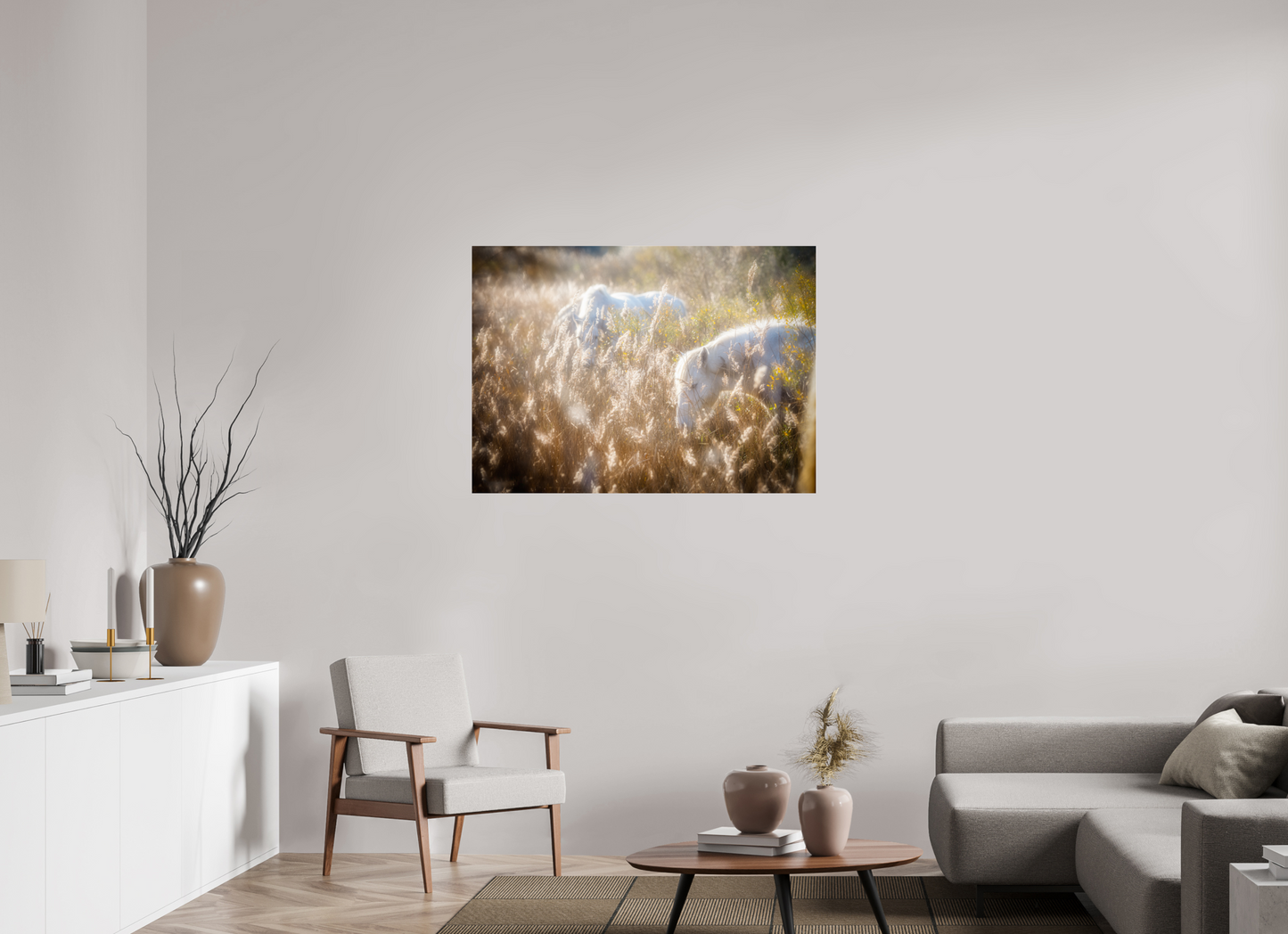 111,3 x 80 cm, Tirage couleur sur support solide en aluminium, recouvert d’une protection transparente (plexiglas). Camargais