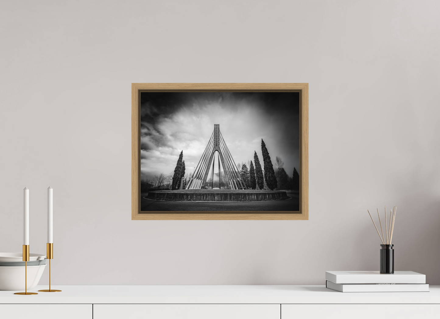 40 x 30 cm, 9- Impression sur forex + encadrement caisse américaine Winter #15 - Hiver #15