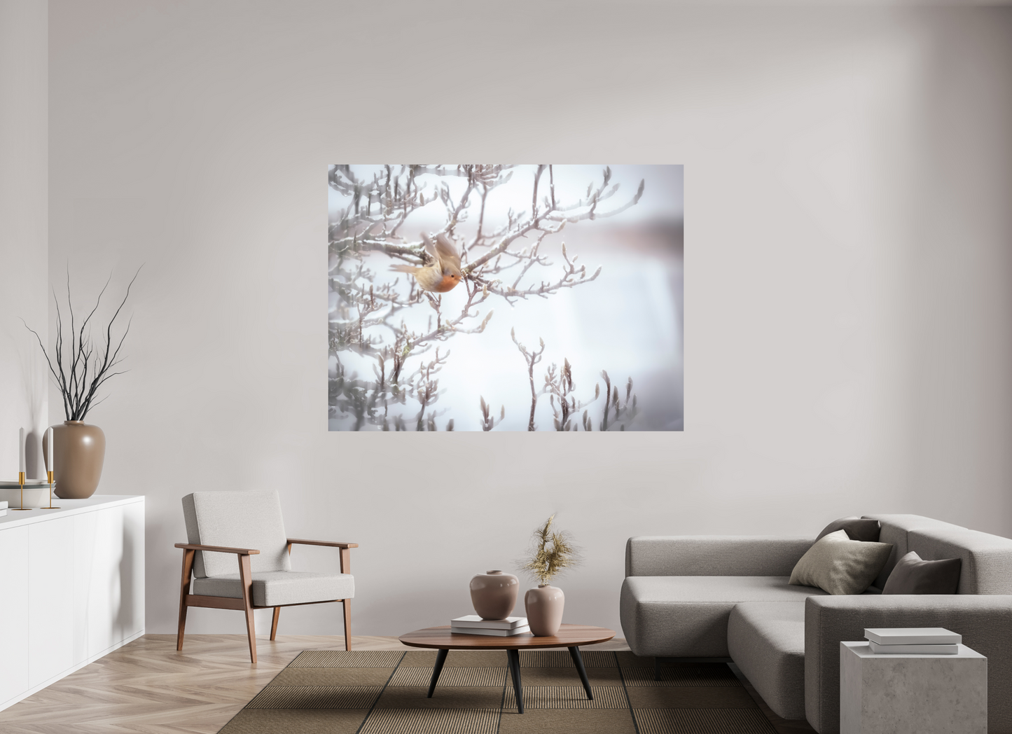 180 x 135 cm, Impression directe couleur ou noir et blanc sur plaque d'aluminium (Solidité-Durabilité) L'envol