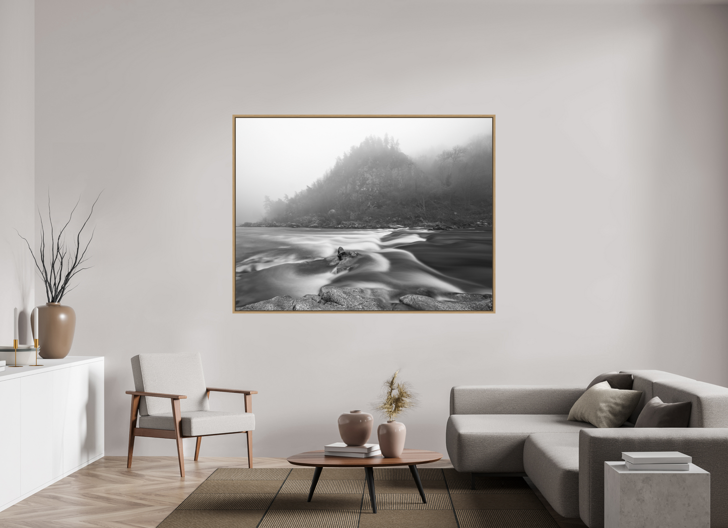 180 x 135 cm, Impression sur support rigide (Forex) avec cadre élégant type “caisse américaine” Mouvance Photo Artistique pour Décoration Murale