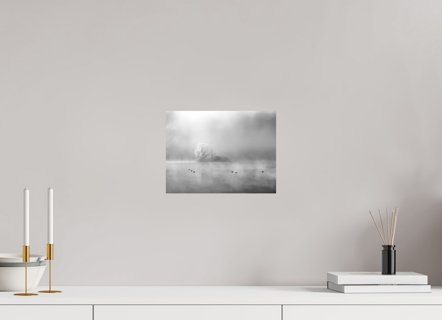 28 x 21 cm, 6- Impression directe couleur ou noir et blanc sur Alu Dibond + système de fixation Winter #11 - Hiver #11