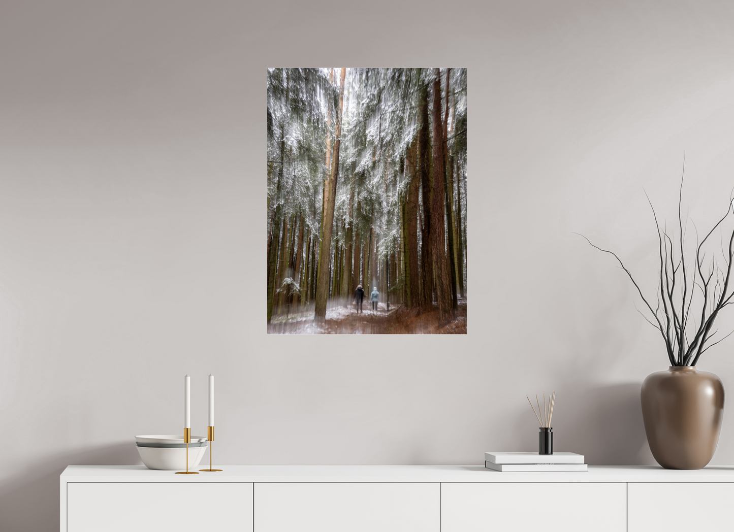 60 x 80 cm, Tirage couleur sur support solide en aluminium, recouvert d’une protection transparente (plexiglas). Si peu de choses