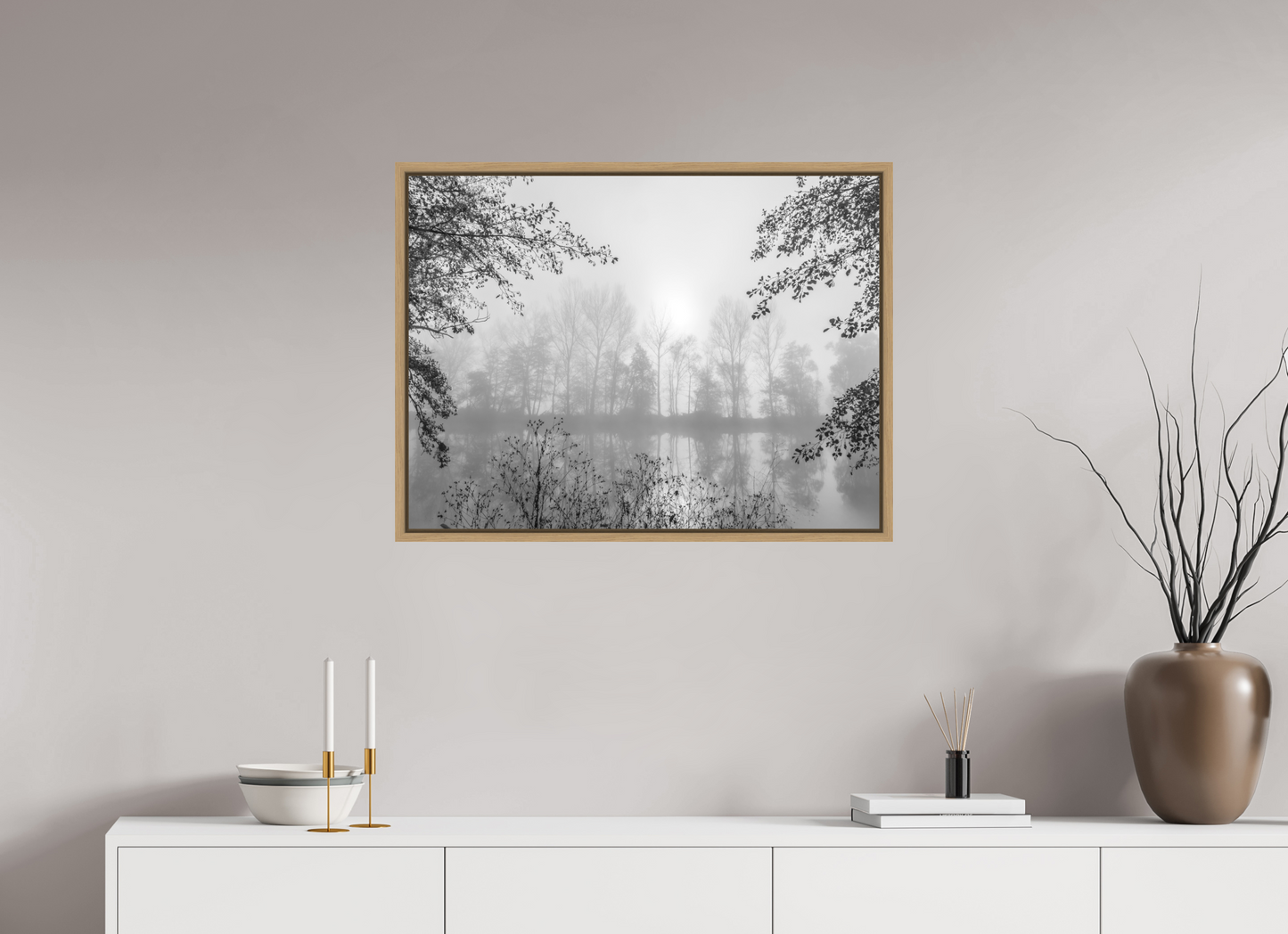 80 x 60 cm, 9- Impression sur forex + encadrement caisse américaine Winter #19 - Hiver #19