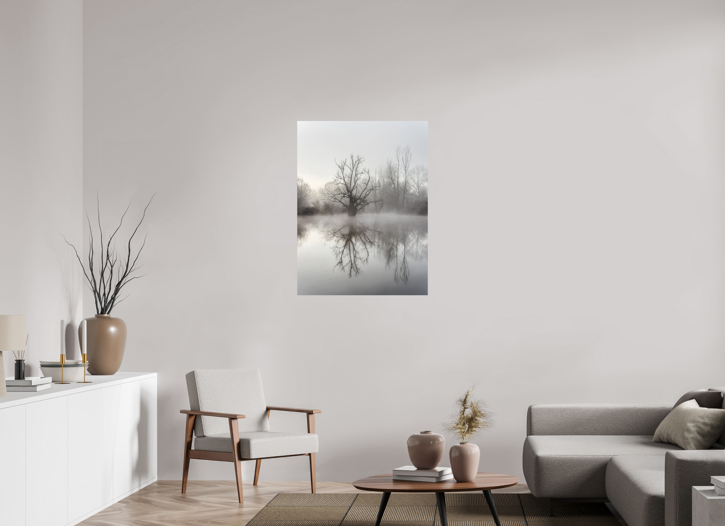 75 x 100 cm, Impression directe couleur ou noir et blanc sur plaque d'aluminium (Solidité-Durabilité) Reflet