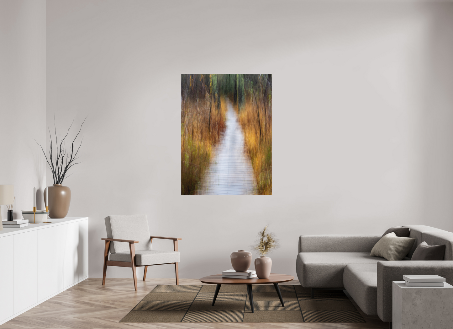 105 x 140 cm, Impression directe couleur ou noir et blanc sur plaque d'aluminium (Solidité-Durabilité) Que verrons nous là-bas ?