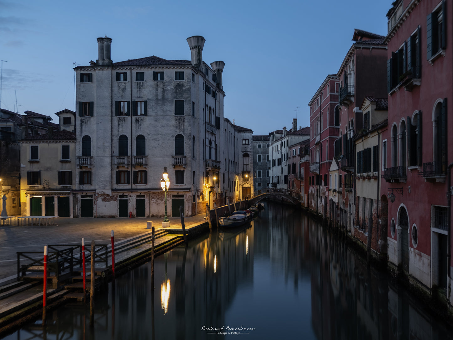 Venice at dusk: silent canal and golden light