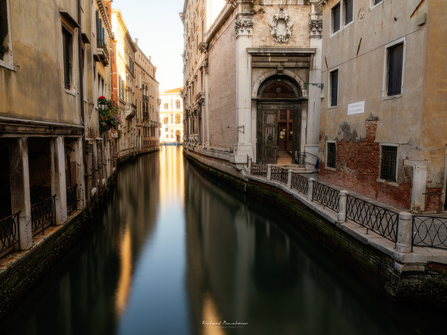 Venice at dusk: silent canal and golden light