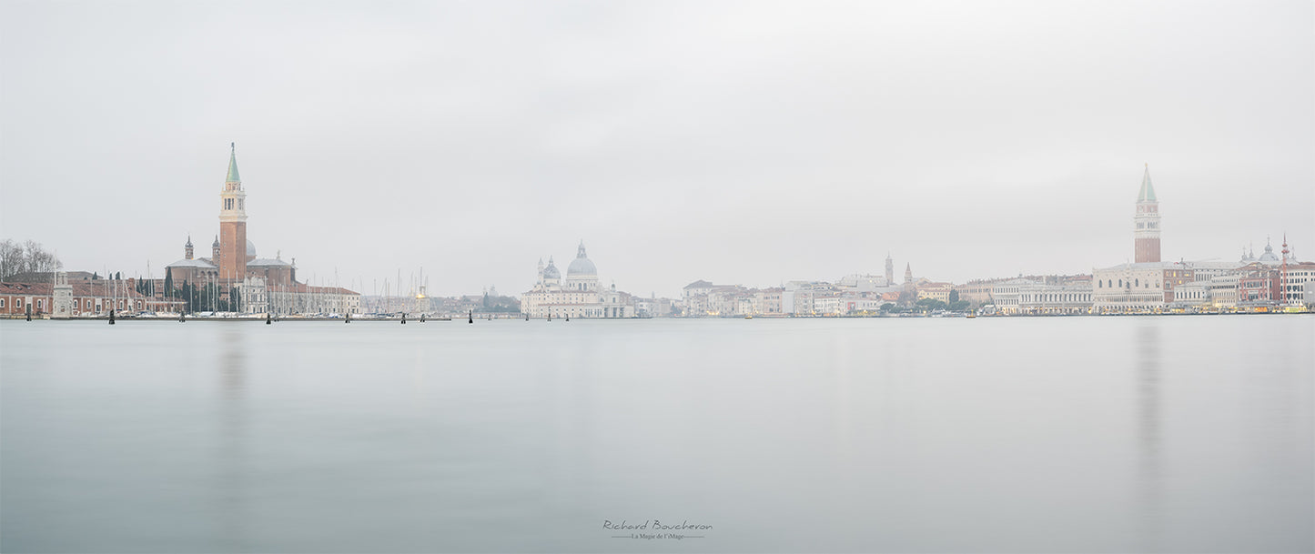 Venise au lever du jour – Panorama de San Giorgio Maggiore et Santa Maria della Salute