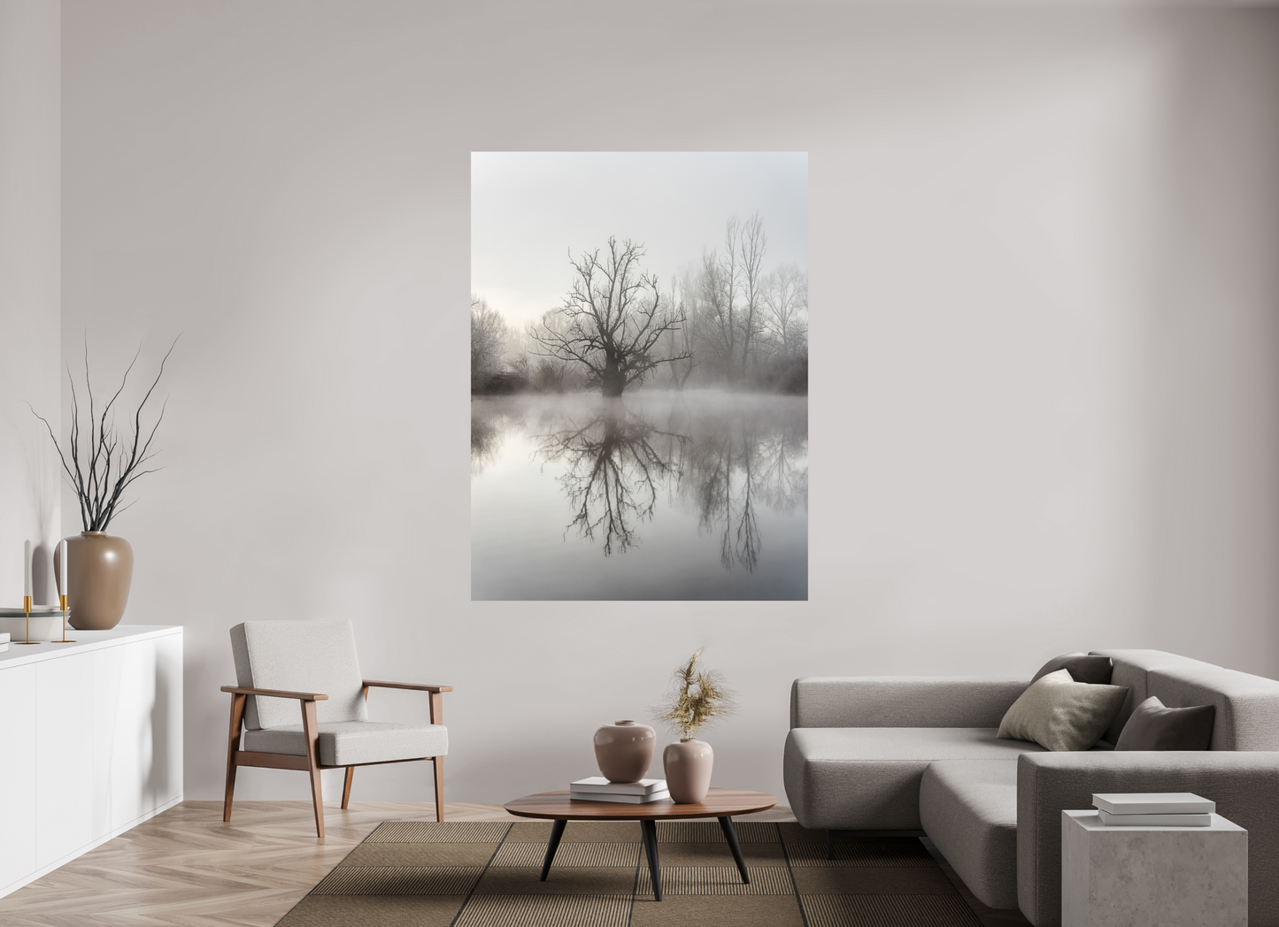 135 x 180 cm, Impression directe couleur ou noir et blanc sur plaque d'aluminium (Solidité-Durabilité) Reflet