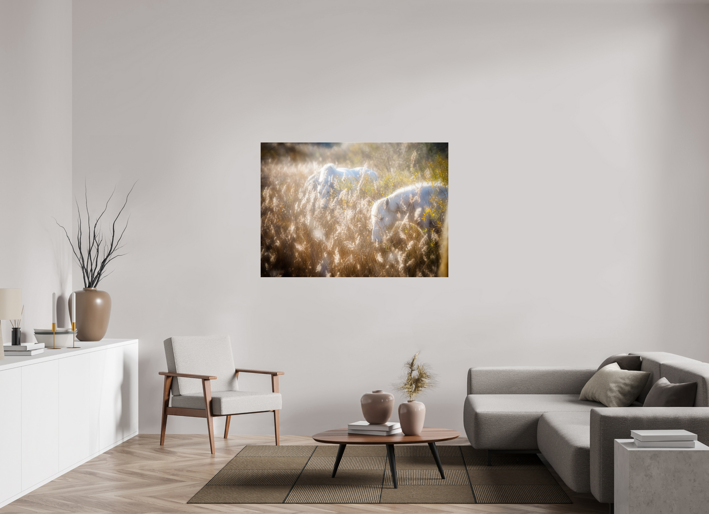 139,1 x 100 cm, Tirage couleur sur support solide en aluminium, recouvert d’une protection transparente (plexiglas). Camargais