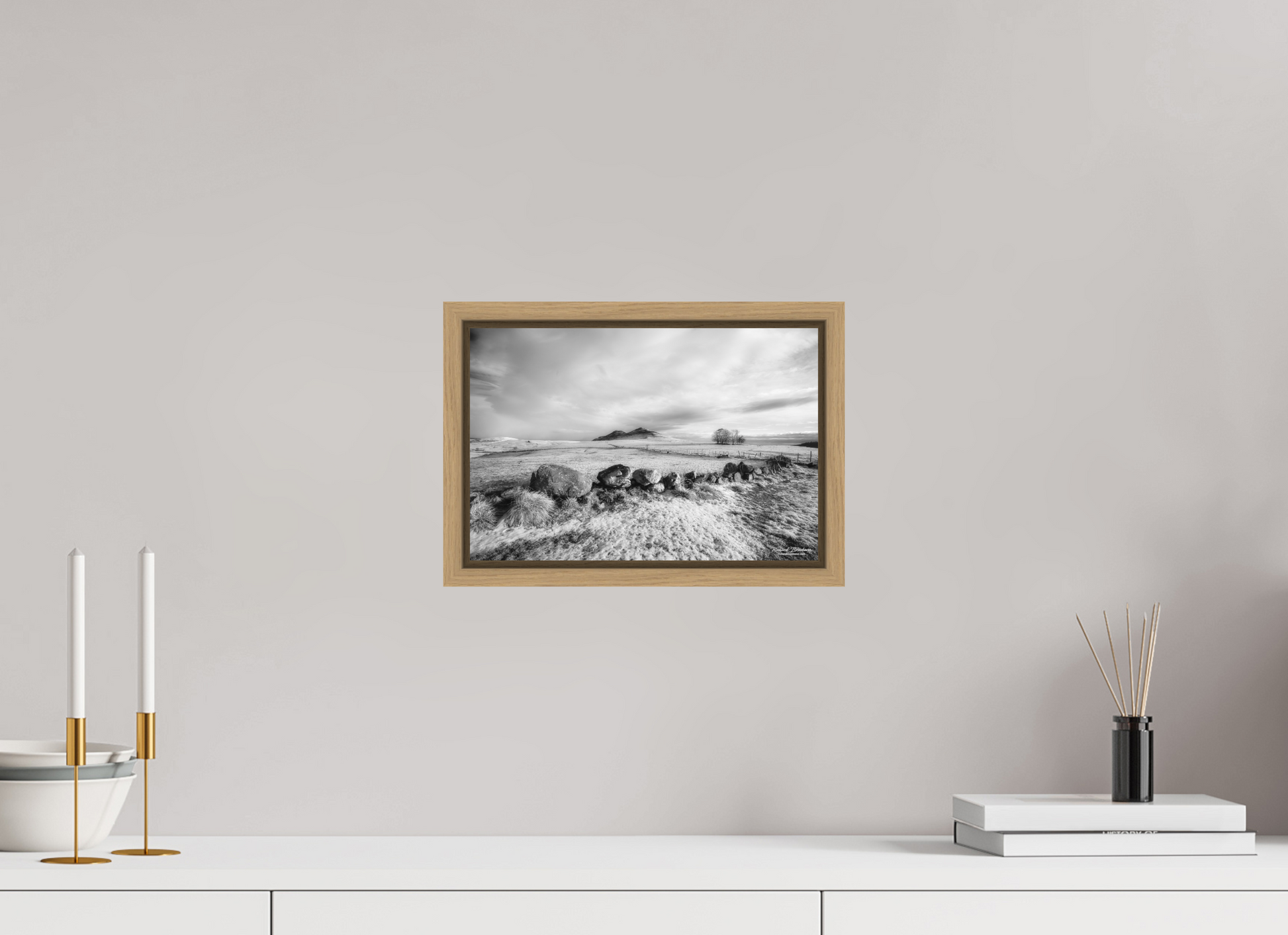 30 x 20 cm, 9- Impression sur forex + encadrement caisse américaine Winter #2 - Hiver #2