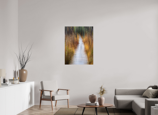 75 x 100 cm, Impression directe couleur ou noir et blanc sur plaque d'aluminium (Solidité-Durabilité) Que verrons nous là-bas ?