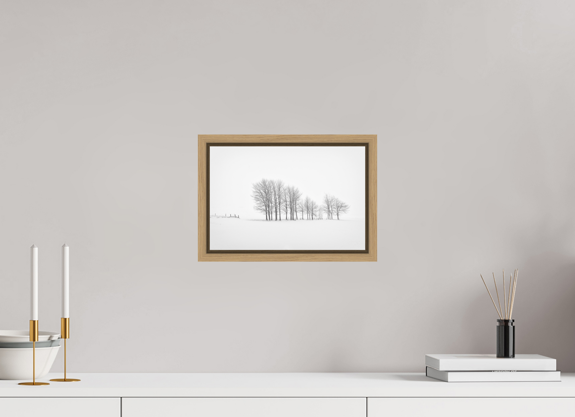 30 x 20 cm, 9- Impression sur forex + encadrement caisse américaine Winter #4 - Hiver #4