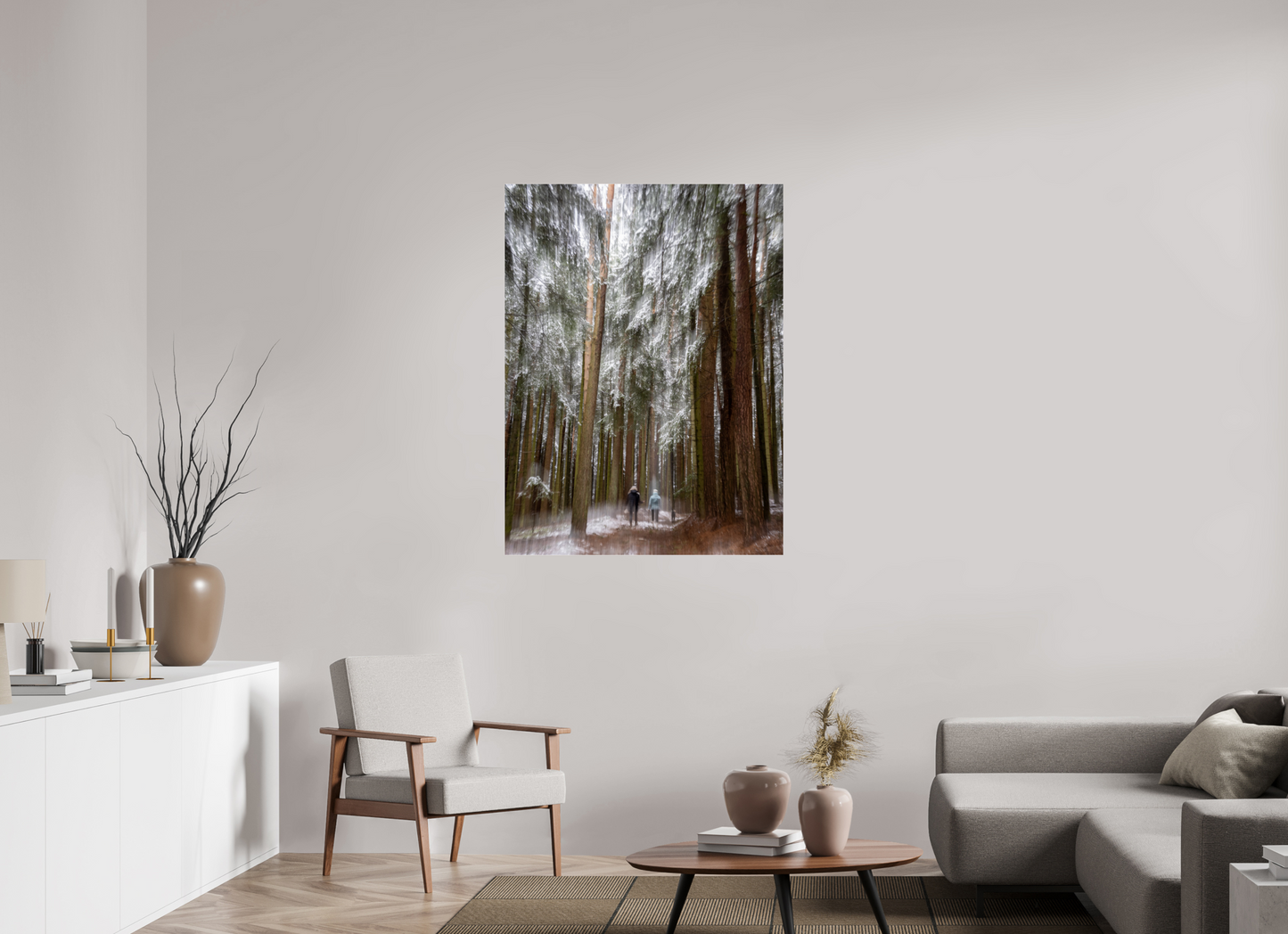 90 x 120 cm, Tirage couleur sur support solide en aluminium, recouvert d’une protection transparente (plexiglas). Si peu de choses