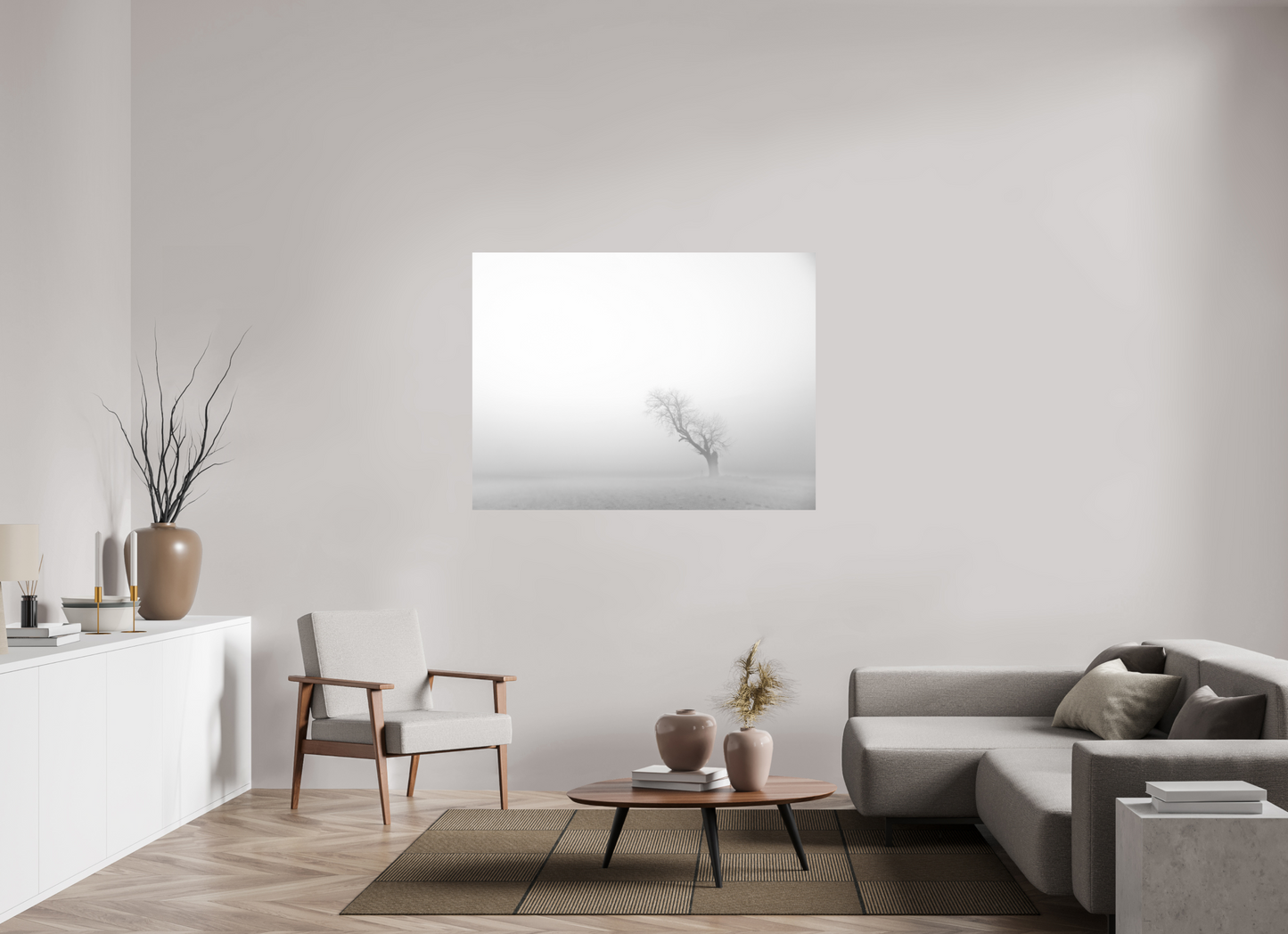 140 x 105 cm, Impression directe couleur ou noir et blanc sur plaque d'aluminium (Solidité-Durabilité) Solitaire