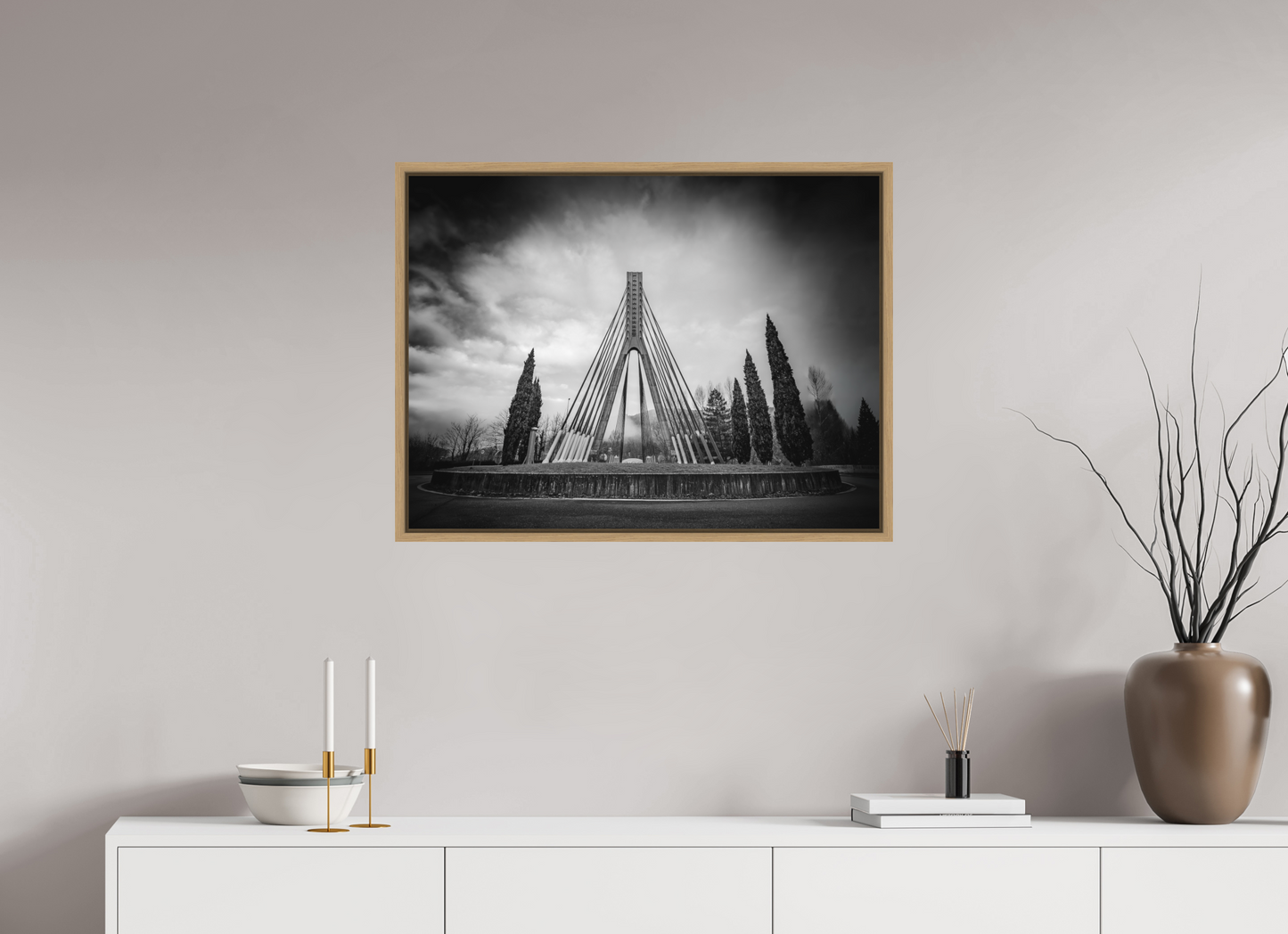 80 x 60 cm, 9- Impression sur forex + encadrement caisse américaine Winter #15 - Hiver #15