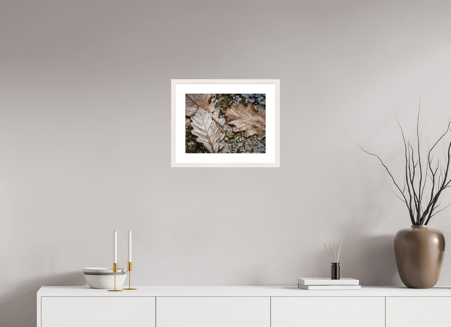40 x 30 cm, Tirage Fine Art 30×40 cm — Passe-partout — Cadre Texture d'automne
