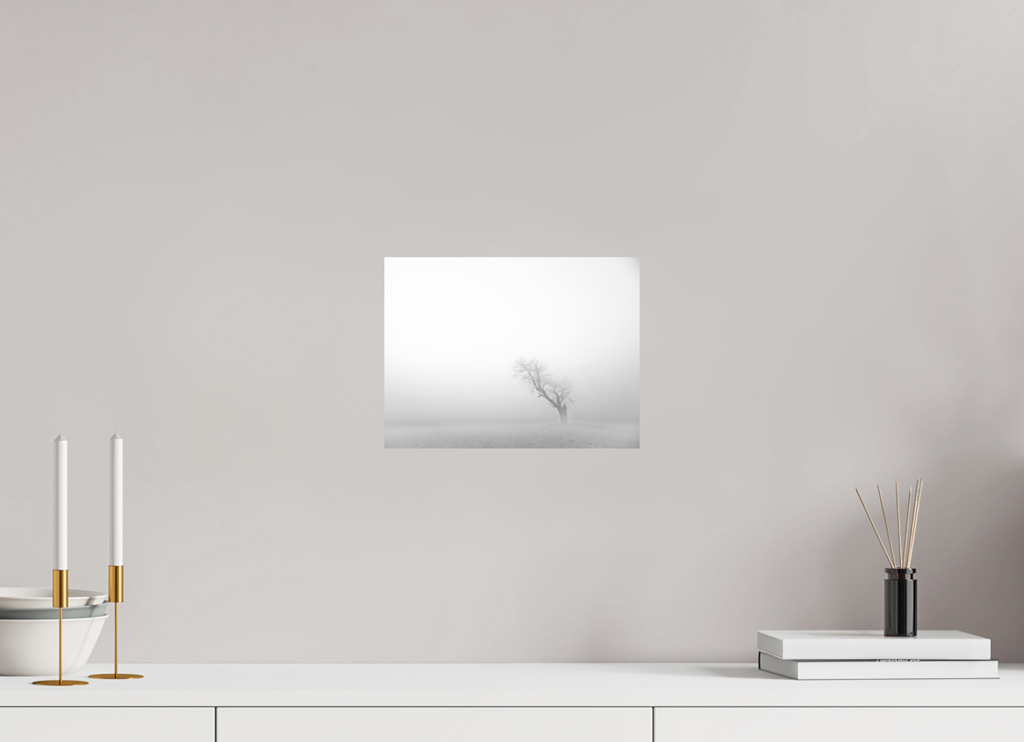 28 x 21 cm, 6- Impression directe couleur ou noir et blanc sur Alu Dibond + système de fixation Winter #7 - Hiver #7