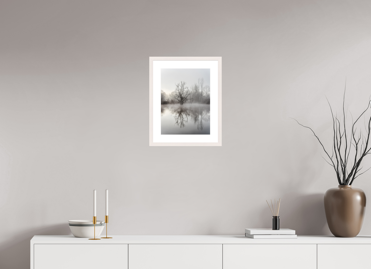 30 x 40 cm, Tirage Fine Art 30×40 cm — Passe-partout — Cadre Reflet