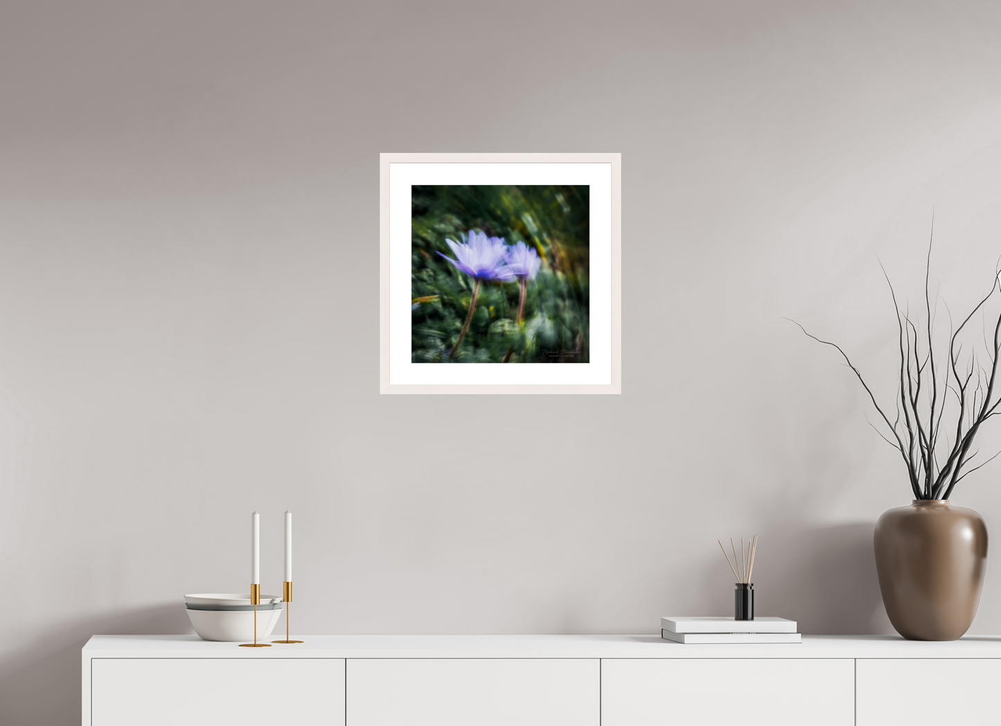 40 x 40 cm, Tirage Fine Art 30×40 cm — Passe-partout — Cadre Le vent nous anime