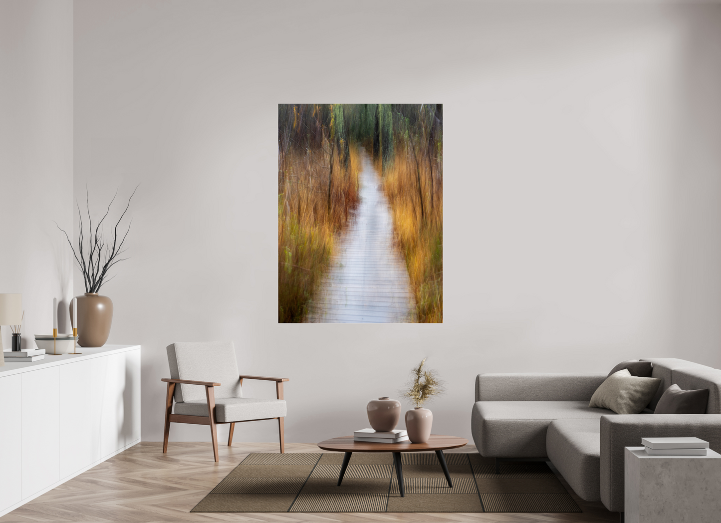 120 x 160 cm, Tirage couleur sur support solide en aluminium, recouvert d’une protection transparente (plexiglas). Que verrons nous là-bas ?
