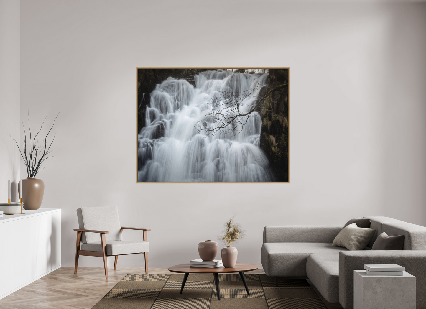 180 x 135 cm, Impression sur support rigide (Forex) avec cadre élégant type “caisse américaine” Dentelles