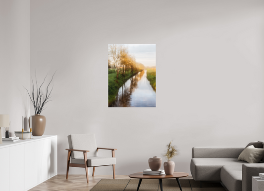 75 x 100 cm, Impression directe couleur ou noir et blanc sur plaque d'aluminium (Solidité-Durabilité) Arbres narcissiques