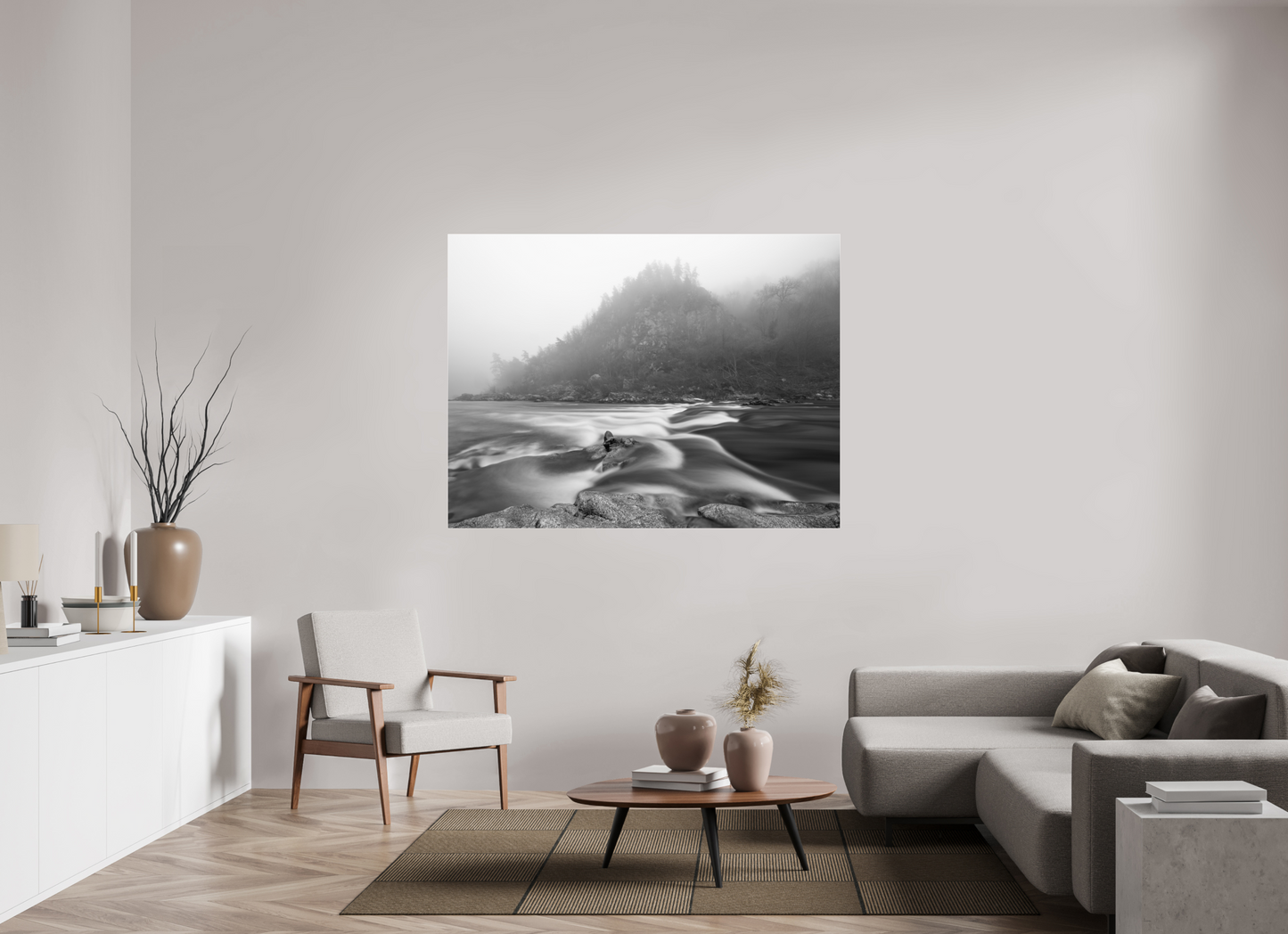 160 x 120 cm, Tirage noir et blanc sur plaque alu, avec une protection en plexiglass (durabilité-profondeur) Mouvance Photo Artistique pour Décoration Murale
