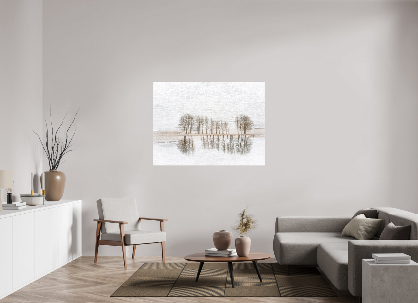 140 x 105 cm, Impression directe couleur ou noir et blanc sur plaque d'aluminium (Solidité-Durabilité) Renversant