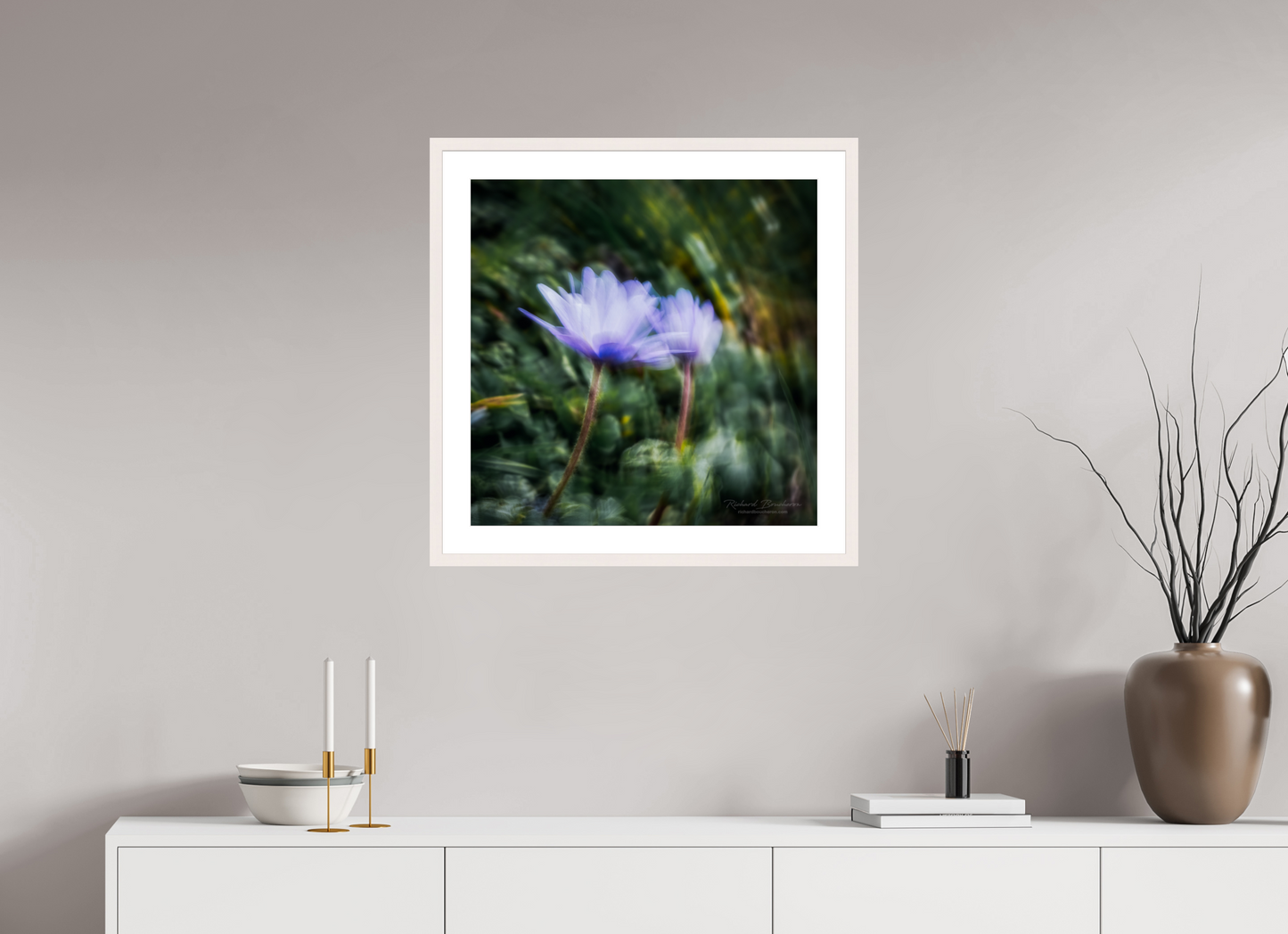 60 x 60 cm, Tirage Fine Art 30×40 cm — Passe-partout — Cadre Le vent nous anime