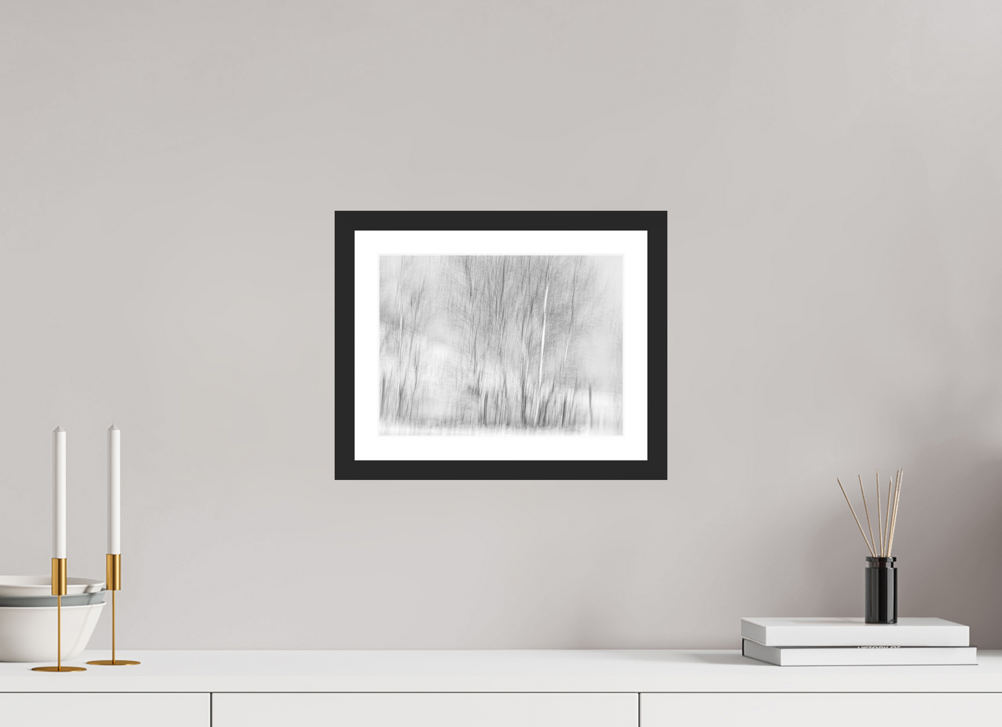 28 x 21 cm, 4- Tirage noir et blanc papier baryté + p.p + cadre Dreamlike vision #12 - Vision onirique #12