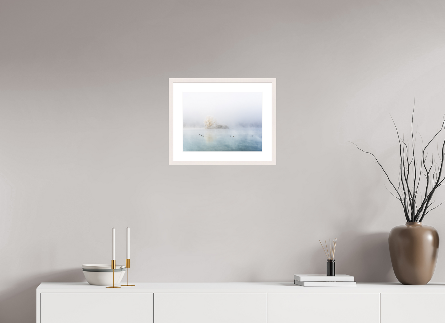 40 x 30 cm, Tirage Fine Art 30×40 cm — Passe-partout — Cadre Procession hivernale