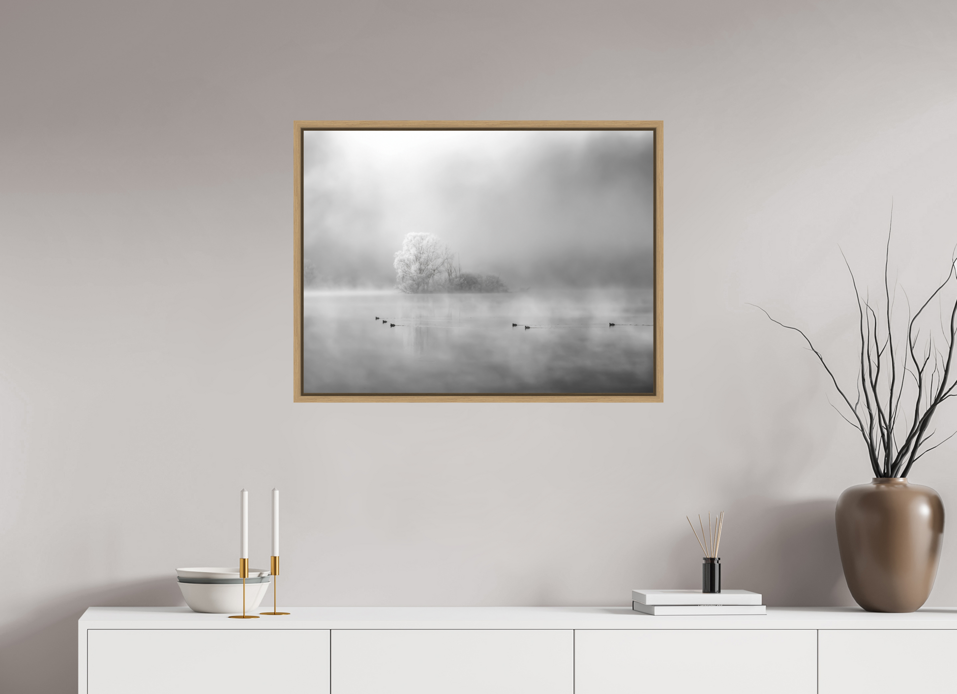 80 x 60 cm, 9- Impression sur forex + encadrement caisse américaine Winter #11 - Hiver #11