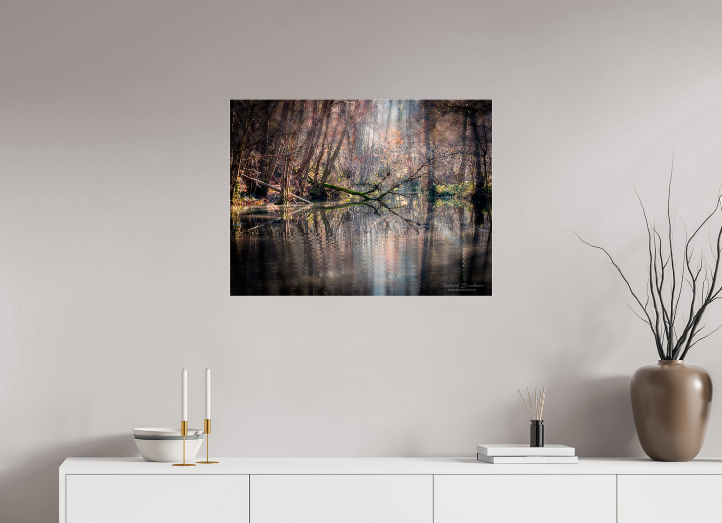 80 x 60 cm, 7- Tirage couleur collé sur Alu Dibond + plexiglass + système de fixation Dreamlike vision #17 - Vision onirique #17