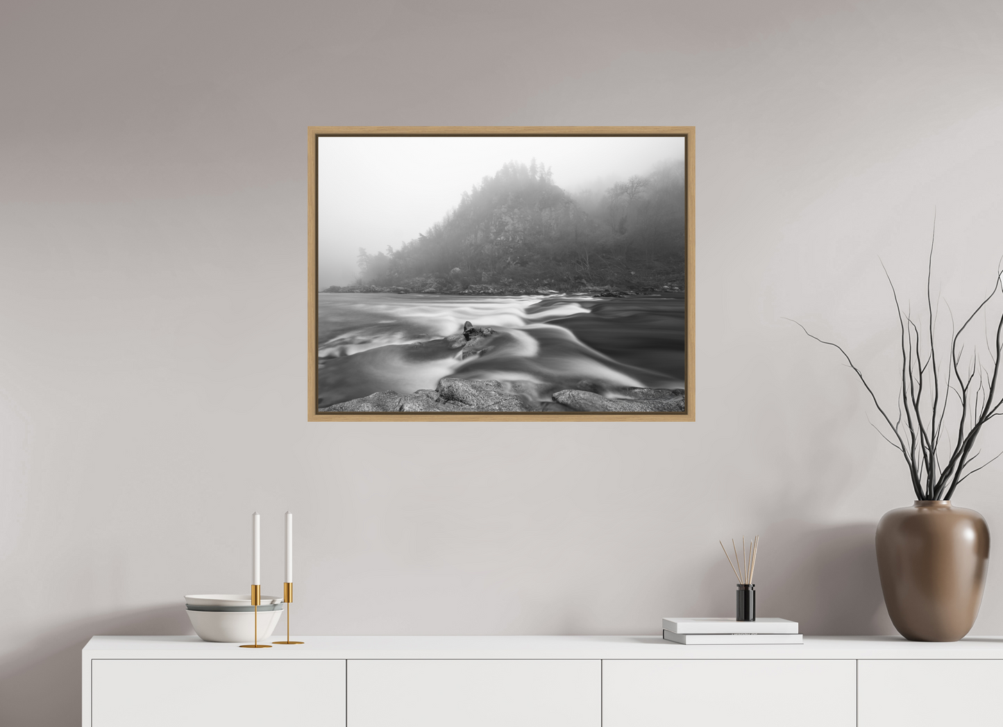 80 x 60 cm, 9- Impression sur forex + encadrement caisse américaine Winter #10 - Hiver #10