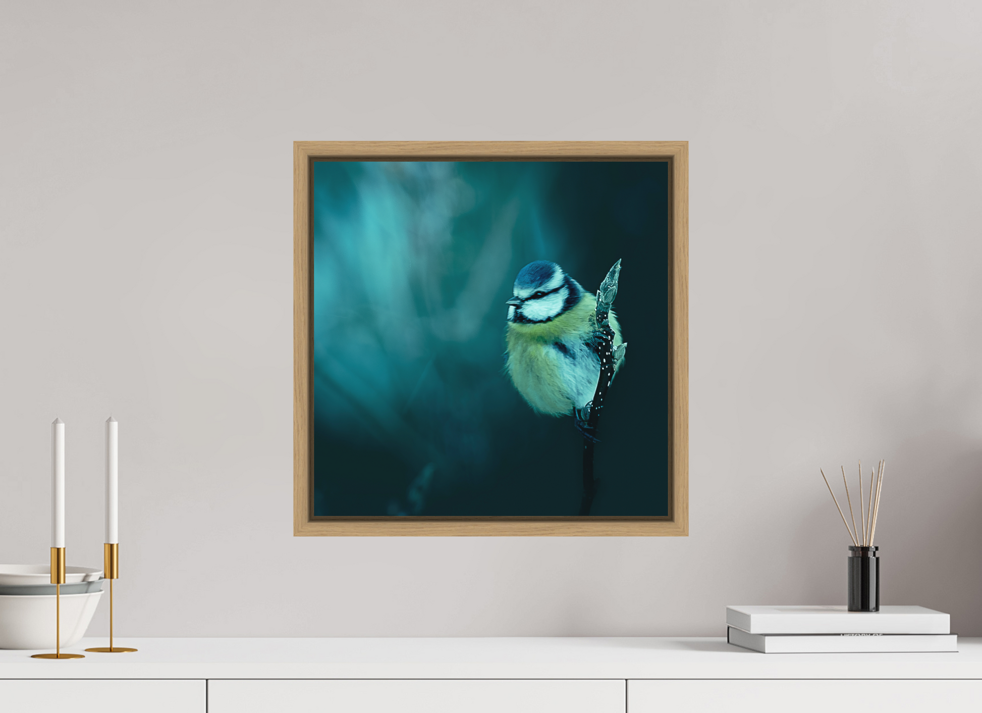 40 x 40 cm, 9- Impression sur forex + encadrement caisse américaine Animal #3