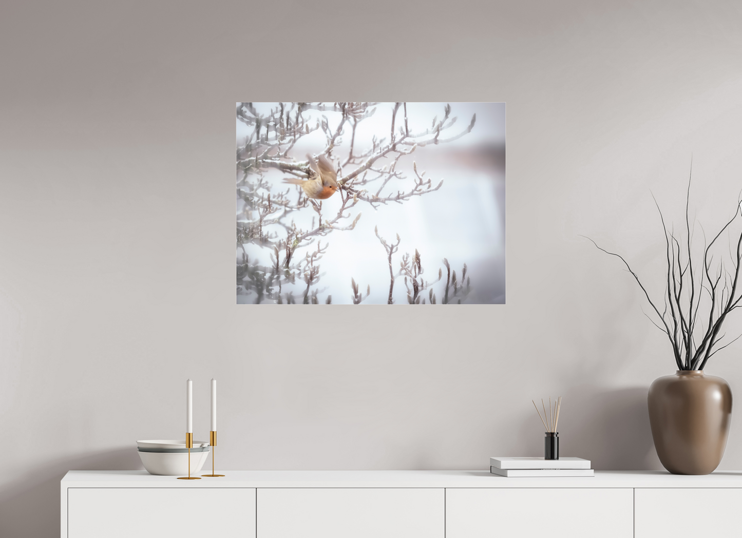 80 x 60 cm, Tirage couleur sur support solide en aluminium, recouvert d’une protection transparente (plexiglas). L'envol