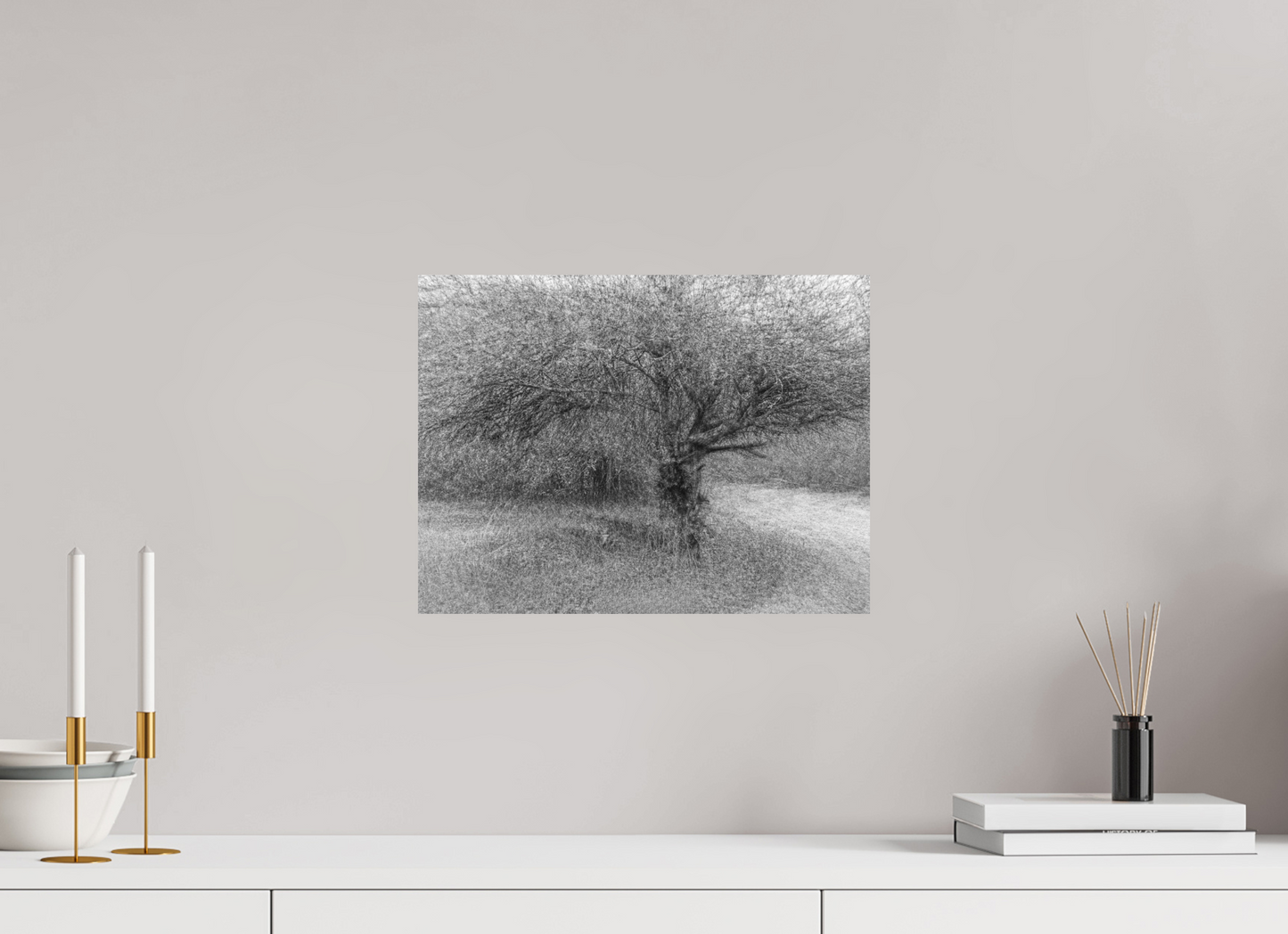 40 x 30 cm, 2- Tirage papier mat noir et blanc Dreamlike vision #13 - Vision onirique #13