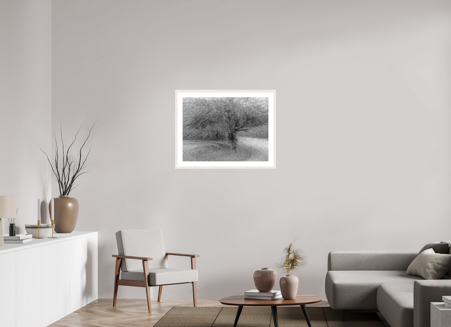 80 x 60 cm, Tirage Fine Art 30×40 cm — Passe-partout — Cadre Embrouillamini