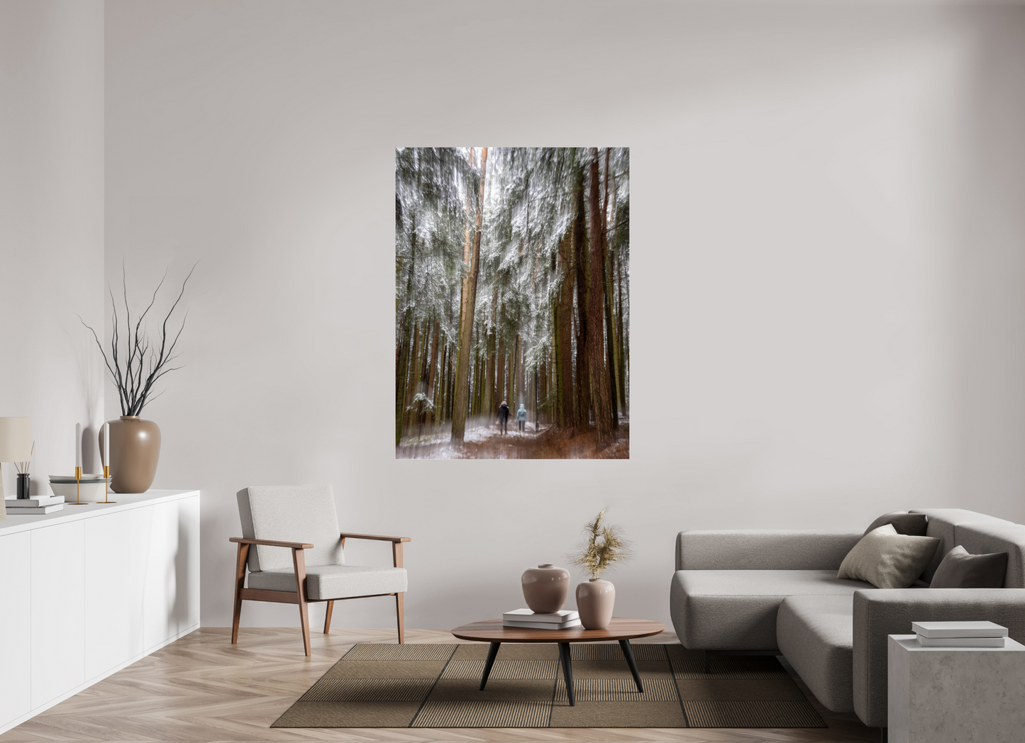 120 x 160 cm, Tirage couleur sur support solide en aluminium, recouvert d’une protection transparente (plexiglas). Si peu de choses